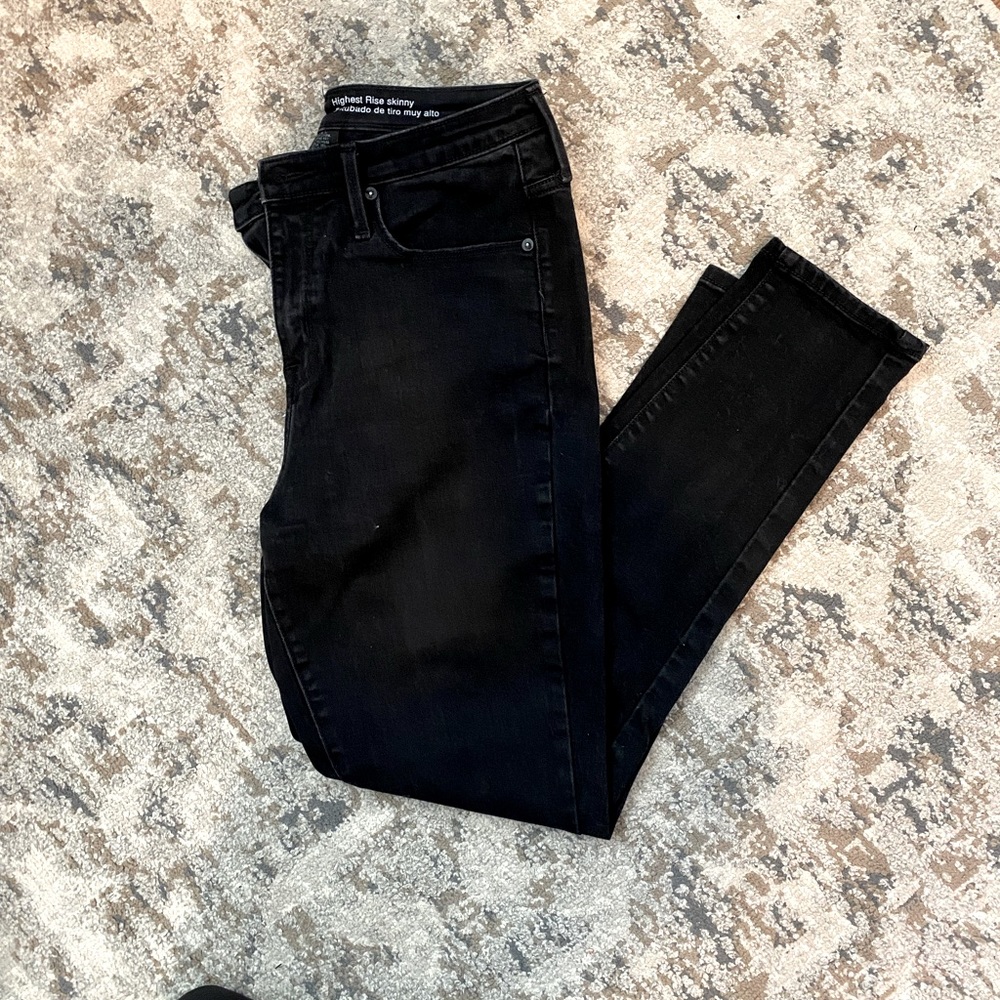 Black High-rise Skinny Jeans